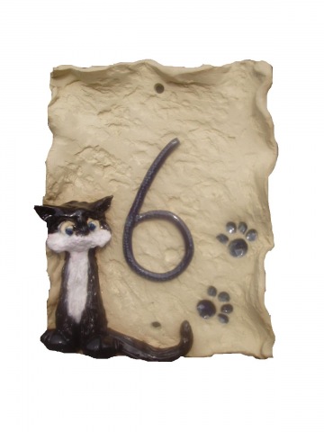 Cat and Paw Prints