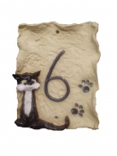 Cat and Paw Prints