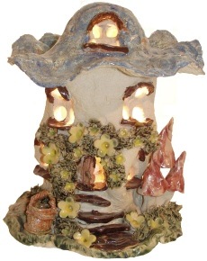 Mushroom House Lamp