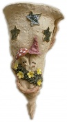 Small Wall Cone - mushroom faces design