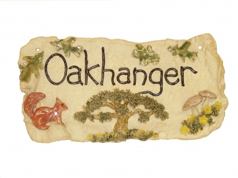 Oak tree and squirrel