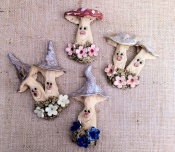 wall mushrooms - double