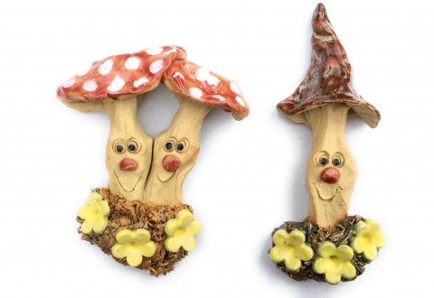 Wall mushrooms - set of two