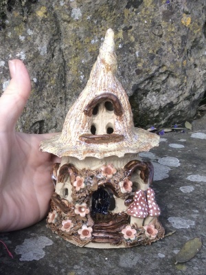 Fairy House - Pointed Toadstool Design