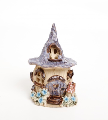 Fairy house with hobbit door