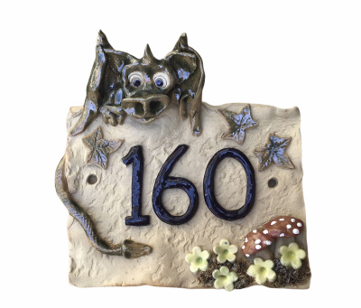 Small square- GREEN Dragon Design